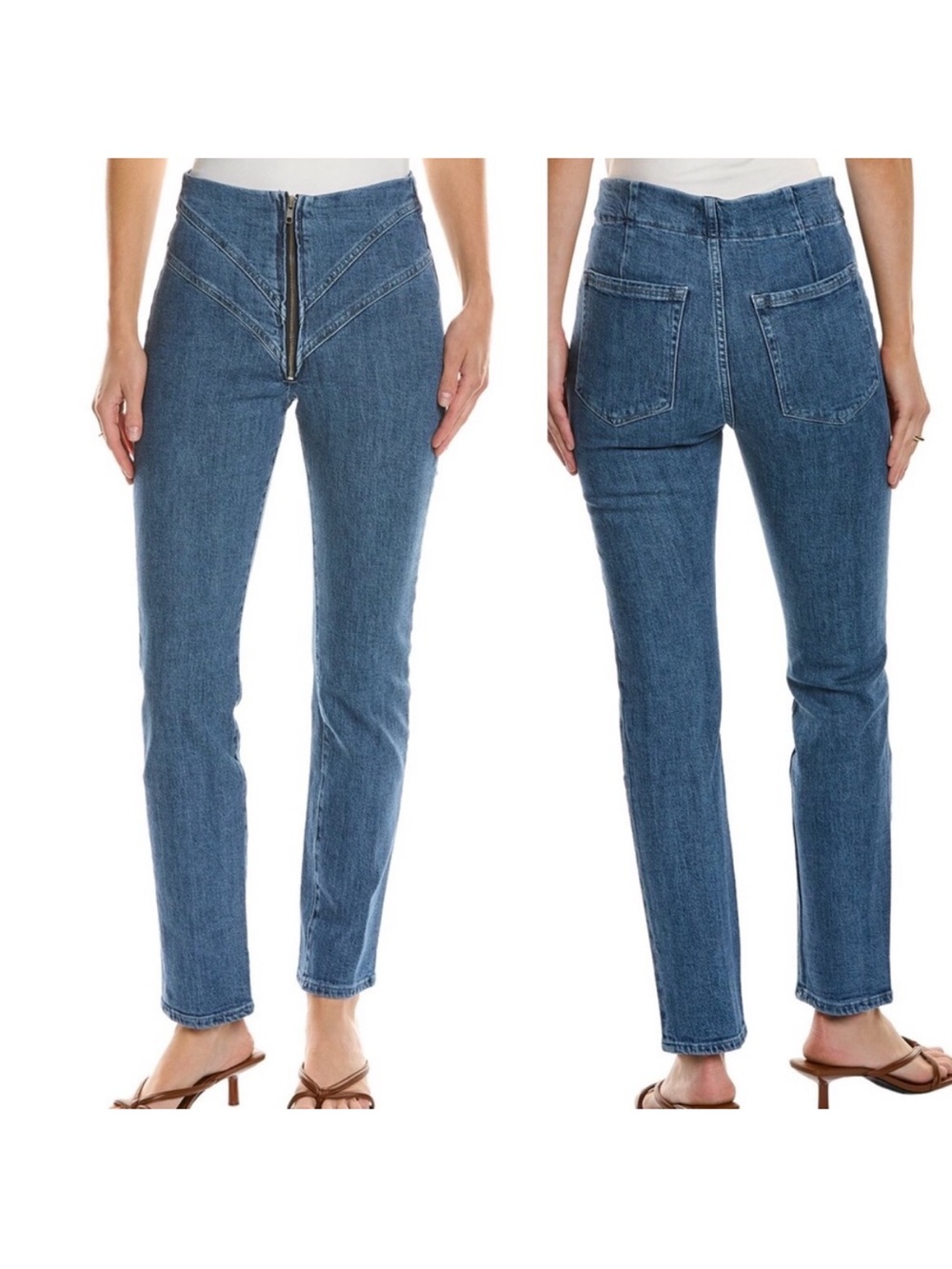Good American Corset Good Classic Indigo Straight Jeans 27 Blue